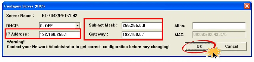 ICP DAS PET 7000 ET 7000 Ethernet Remote I O Module - configuration