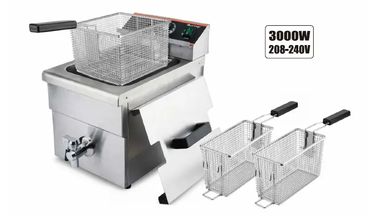 Duxtop Bt-350z8c Commercial Induction Deep Fryer With Drain User Manual