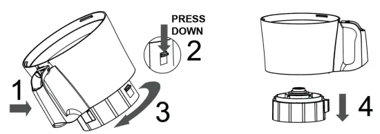 KASANOVA HGK000002NOC Multi Functional Stand Mixer - switch