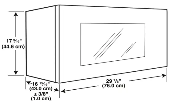 Whirlpool 6138644 Microwave Hood Combination - door