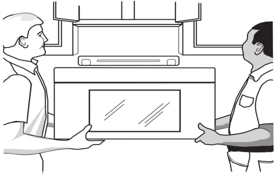 Whirlpool 6138644 Microwave Hood Combination - door is closed