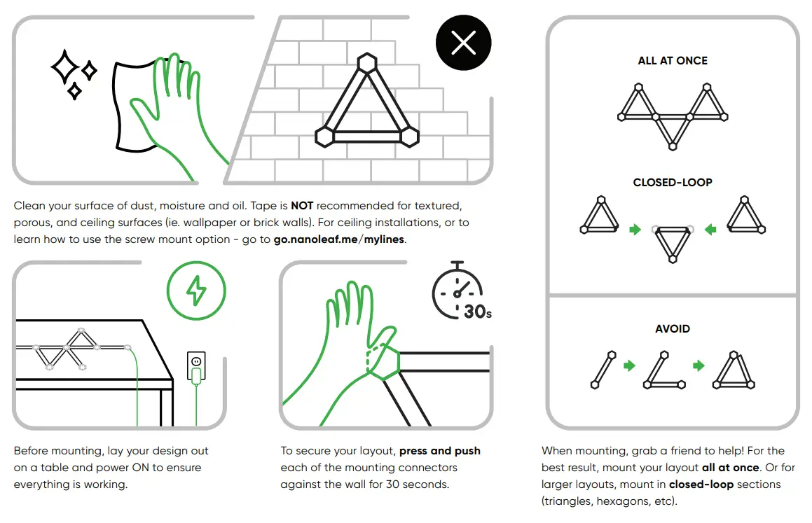 nanoleaf Smarter Kit User Guide - Important Installation Tips