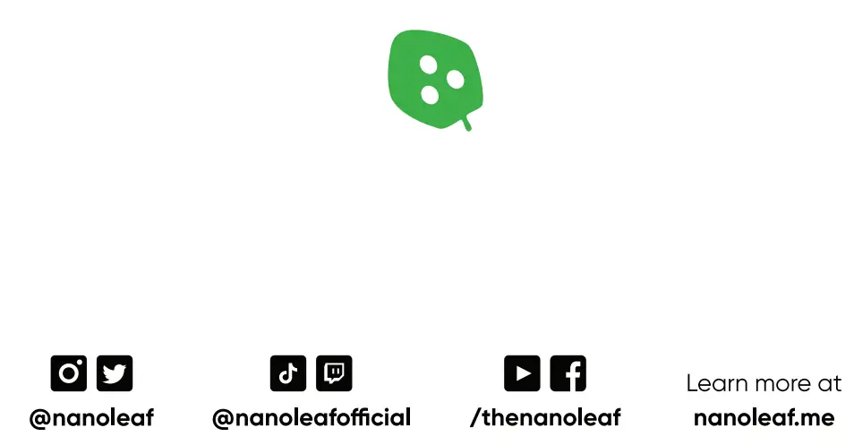 nanoleaf Smarter Kit User Guide - Social media