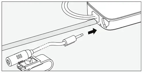 Connecting the microphone to the antenna