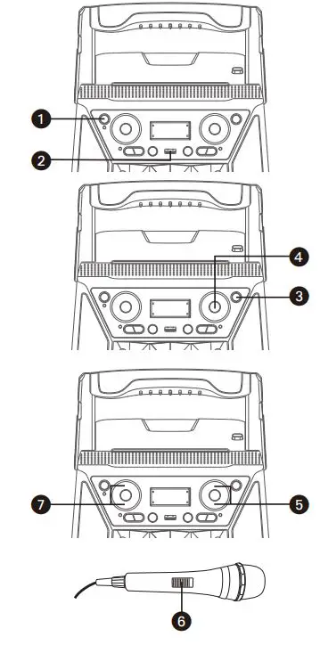 singing machine SML 2250 Bluetooth Karaoke System fig 11