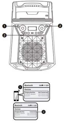singing machine SML 2250 Bluetooth Karaoke System fig 13