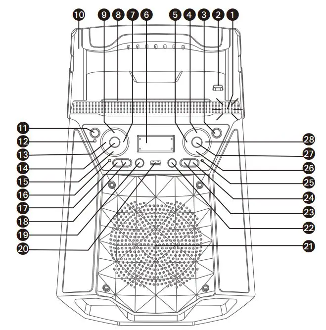 singing machine SML 2250 Bluetooth Karaoke System fig 2