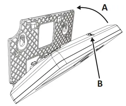 2GIG TS2 E Wireless Touch Screen Keypad - Connecting the Power to the Keypad 3
