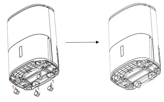 MeacoDry Arete One 10 12L Dehumidifier and Air Purifier - Castor assembly