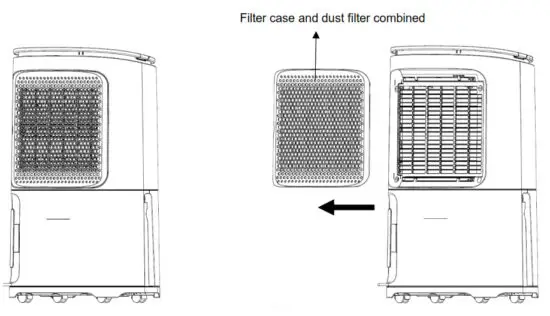 MeacoDry Arete One 10 12L Dehumidifier and Air Purifier - Cleaning the dust filter