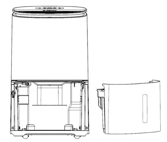MeacoDry Arete One 10 12L Dehumidifier and Air Purifier - Continuous Drainage 1
