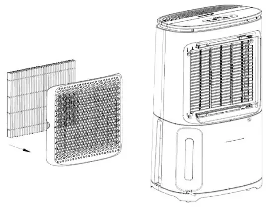 MeacoDry Arete One 10 12L Dehumidifier and Air Purifier - Replacing the HEPA filter