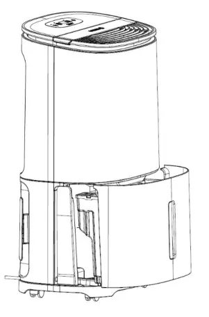 MeacoDry Arete One 10 12L Dehumidifier and Air Purifier - Water Tank