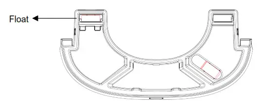 MeacoDry Arete One 10 12L Dehumidifier and Air Purifier - Water tank float