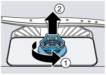 BOSCH SPS2HKI57E Stainless Steel Dishwasher - Cleaning filters 1