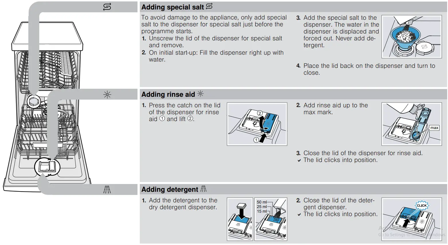 BOSCH SPS2HKI57E Stainless Steel Dishwasher -parts