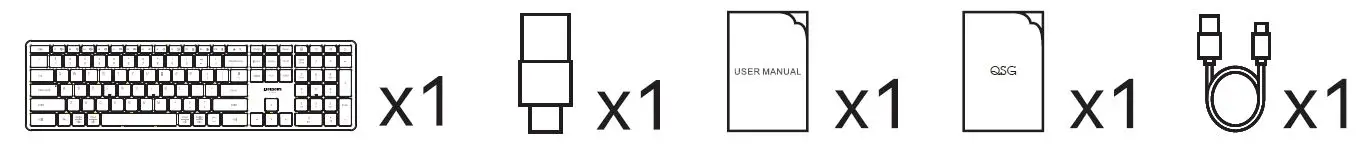 J BURROWS Elite KB300 Wireless Keyboard fig 1