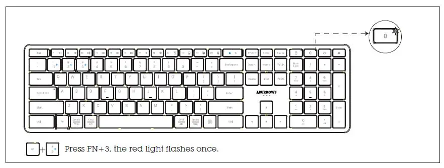 J BURROWS Elite KB300 Wireless Keyboard fig 5