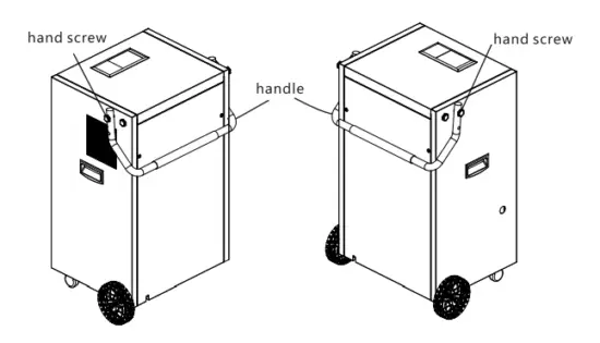 Installation of the handle