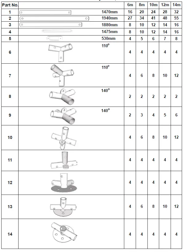 DANCOVER B00XWB5ZGS Party Tent CombiTents 6m Series PVC -FIG-1