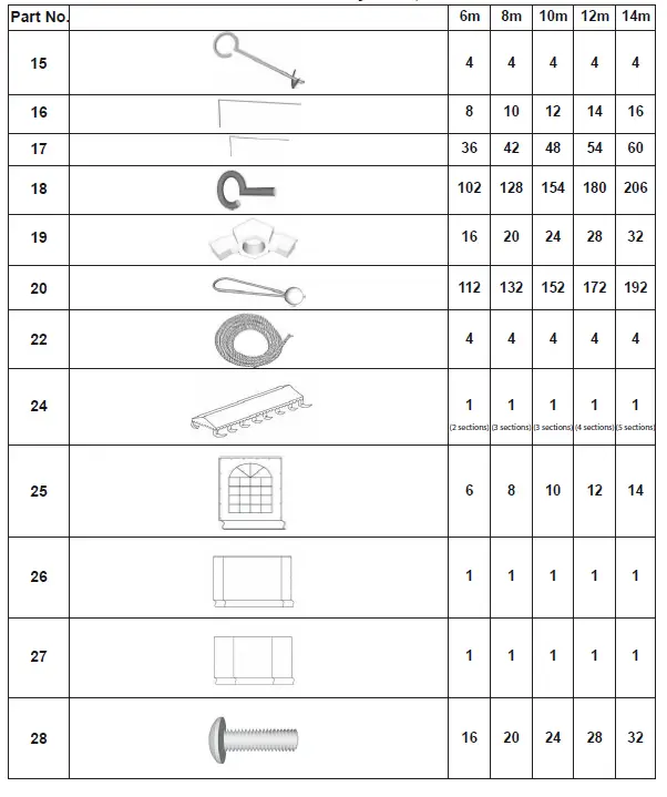 DANCOVER B00XWB5ZGS Party Tent CombiTents 6m Series PVC -FIG-2