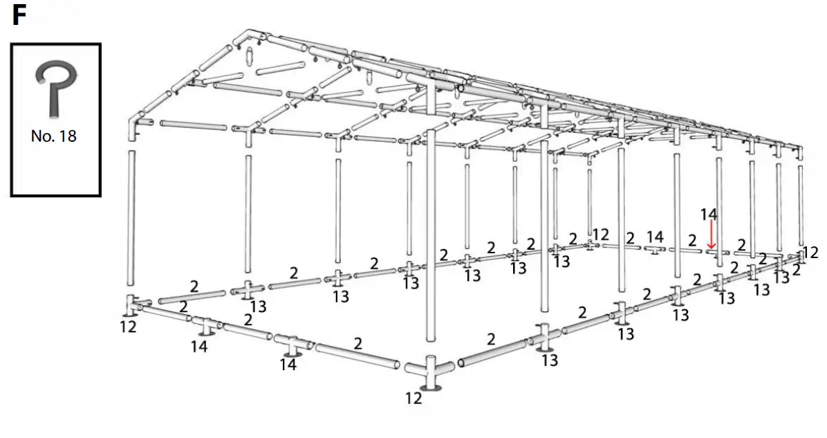 DANCOVER B00XWB5ZGS Party Tent CombiTents 6m Series PVC -FIG-8