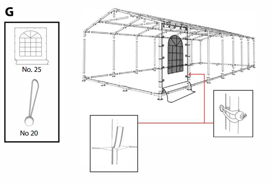 DANCOVER B00XWB5ZGS Party Tent CombiTents 6m Series PVC -FIG-9