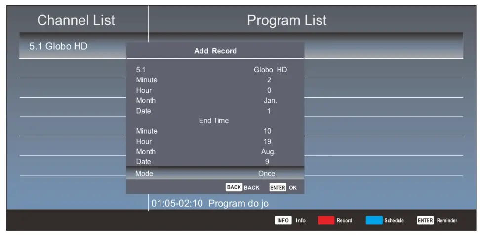 kogan Smart HDR 4K LED - Channel List- Program List