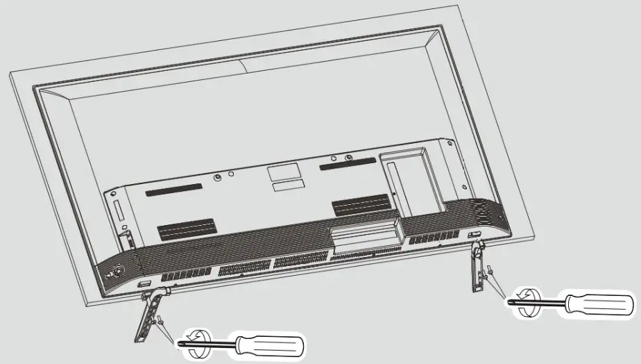kogan Smart HDR 4K LED - Included Stand Step 2