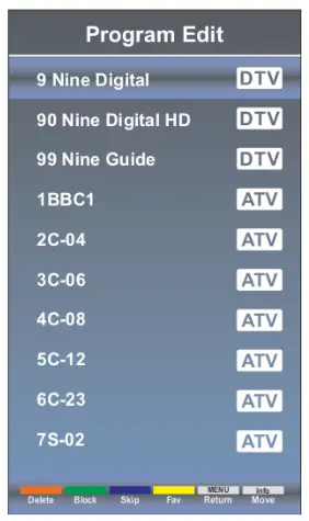 kogan Smart HDR 4K LED - Program Edit