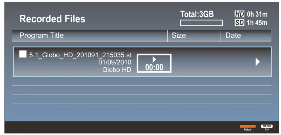 kogan Smart HDR 4K LED - Recorded Files
