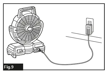 makita DCF203 Cordless Fan fig 10