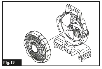 makita DCF203 Cordless Fan fig 123