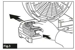 makita DCF203 Cordless Fan fig 4