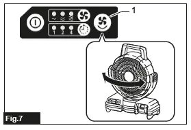 makita DCF203 Cordless Fan fig 8
