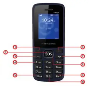 maxwest Neo 7 Mobile Phone - DEVICE LAYOUT