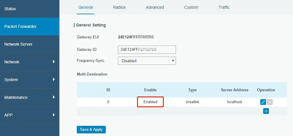 URSALINK LoRaWAN Gateway - Connect UG87 to Other Platform-