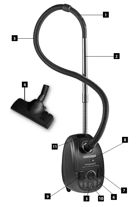 CONCEPT VP8023 Floor vacuum cleaner - Overview