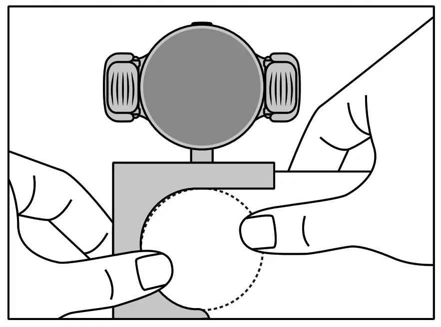 JOWUACM1B 480 Degree Rotation Car Mount with Wireless Charging - FIG1