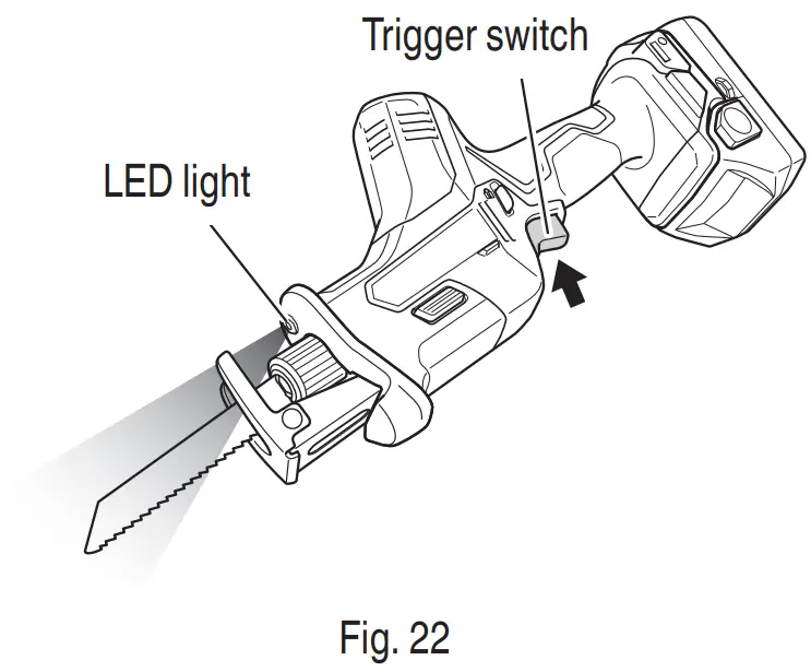 metobo CR 18DA Cordless Reciprocating Saw - fig 21