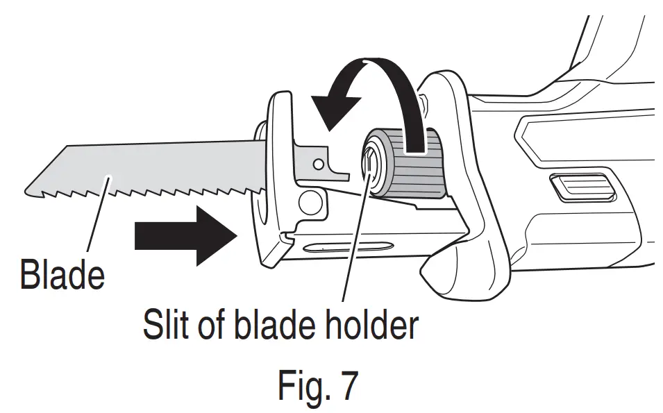 metobo CR 18DA Cordless Reciprocating Saw - fig 6
