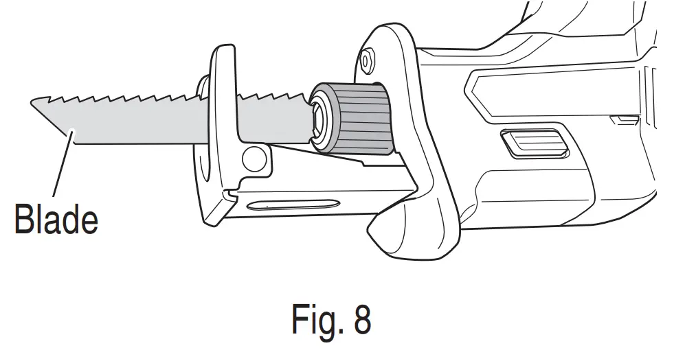 metobo CR 18DA Cordless Reciprocating Saw - fig 7