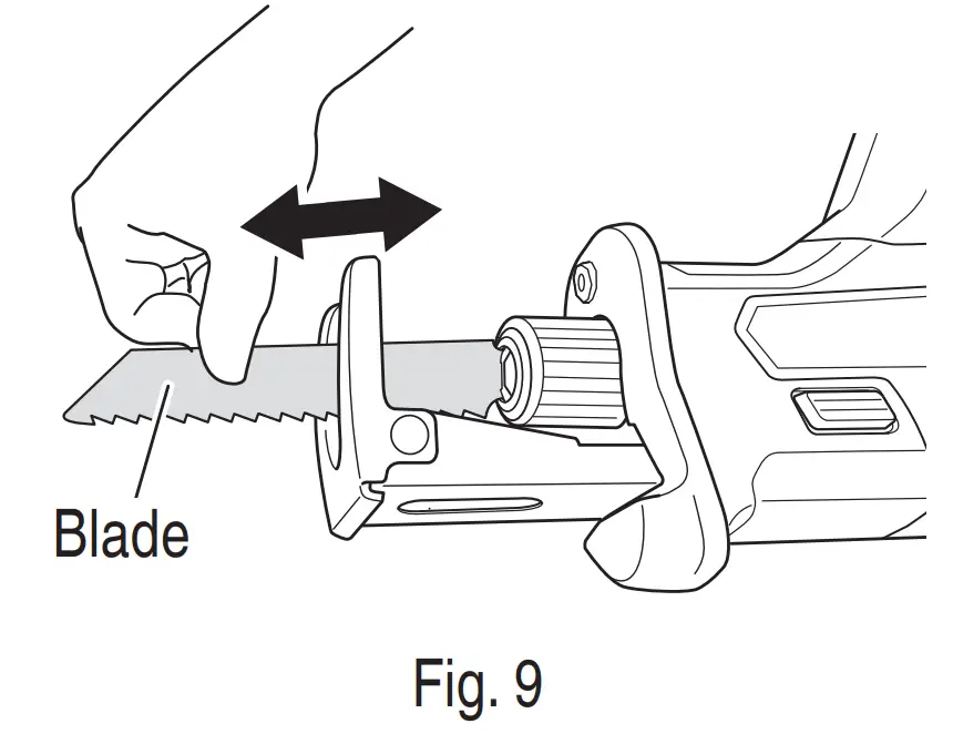 metobo CR 18DA Cordless Reciprocating Saw - fig 8