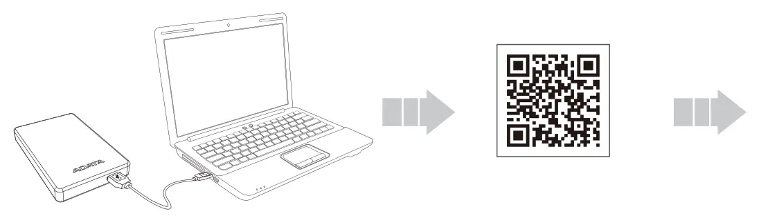 ADATA HD330 Extra Slim External Hard Drive - QR