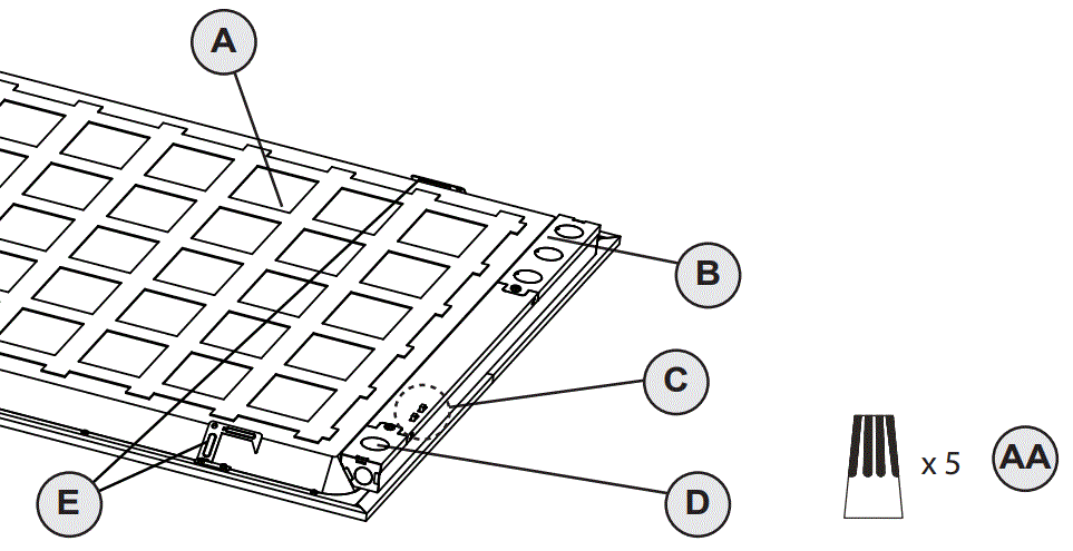 ENERGETIC-LIGHTING-E2BPL-CCT-and-Wattage-Selectable-LED-Flat-Panel-Fixture-fig-1