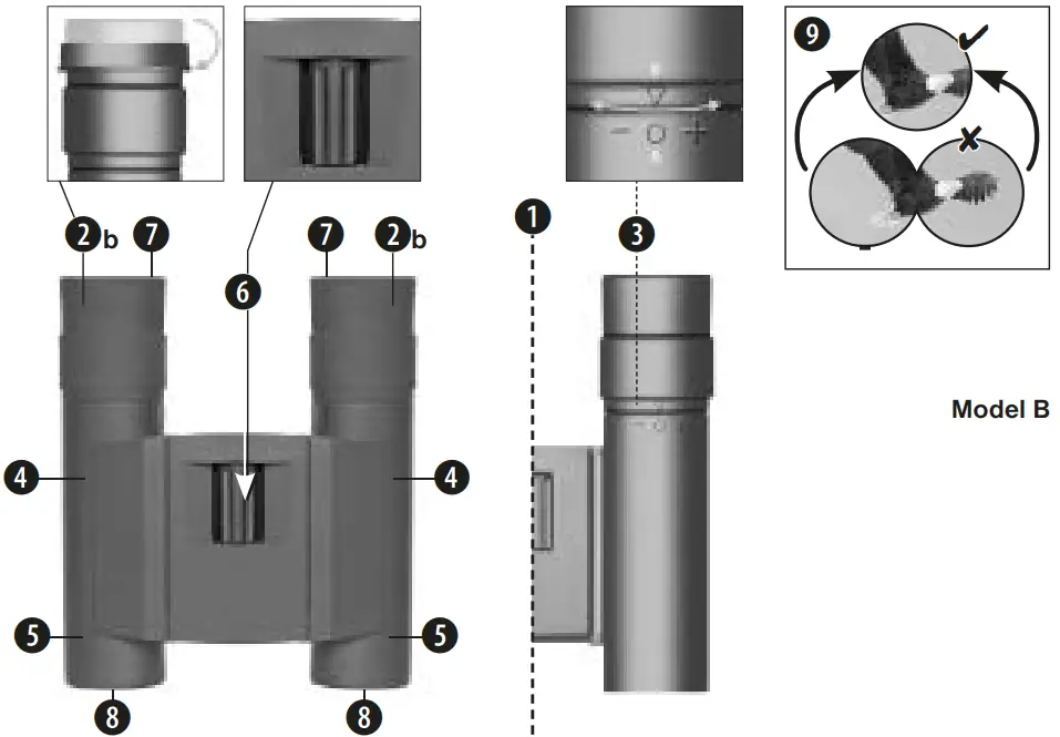 BRESSER Condor UR 8x25-73744 Compact Roof Binoculars-fig3