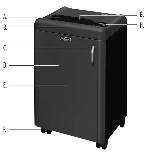 FELLOWES Powershred HS-440 High-Security Cross-Cut Shredder - Fig 1