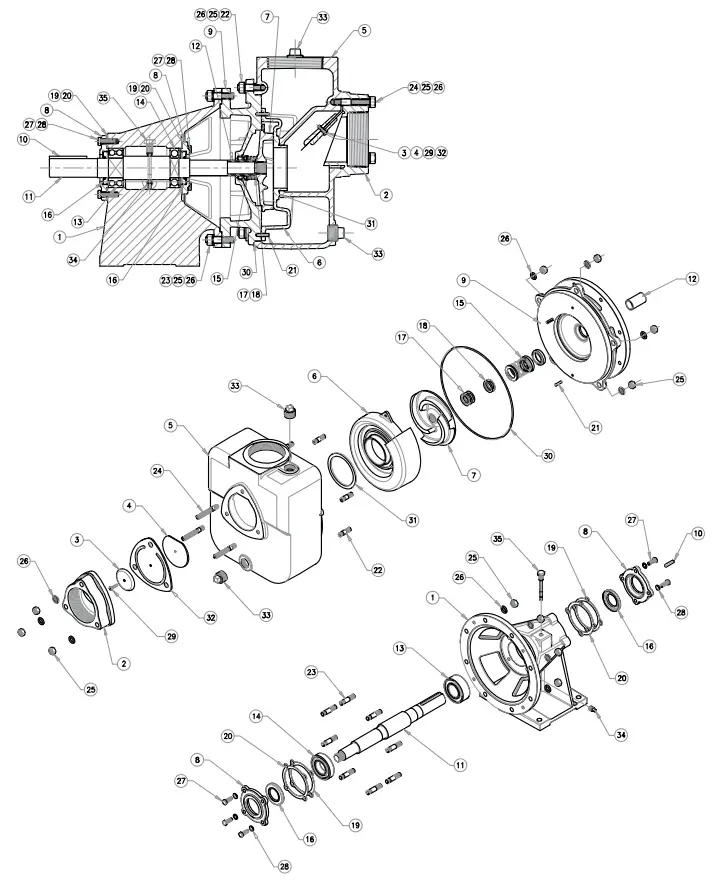 Barmesa Pumps BSP27MU Series Self-Priming Frame Mounted Pump-fig3