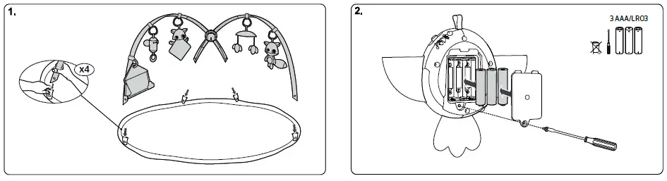 Tiny Love 120500E001 Dynamic Gymini Meadow Days 9