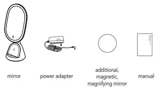 08970L LED Cosmetic Mirror Immax FACE 3in1 Stand with Qi Charging -fig5
